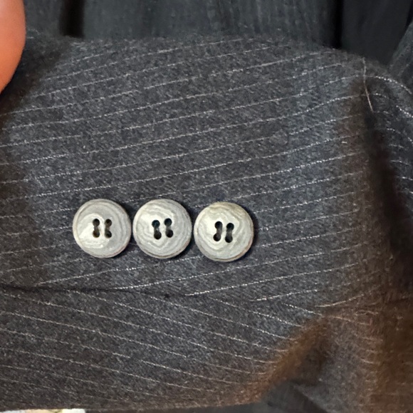 Lanvin Charcoal Pinstripe Blazer - Picture 4 of 9